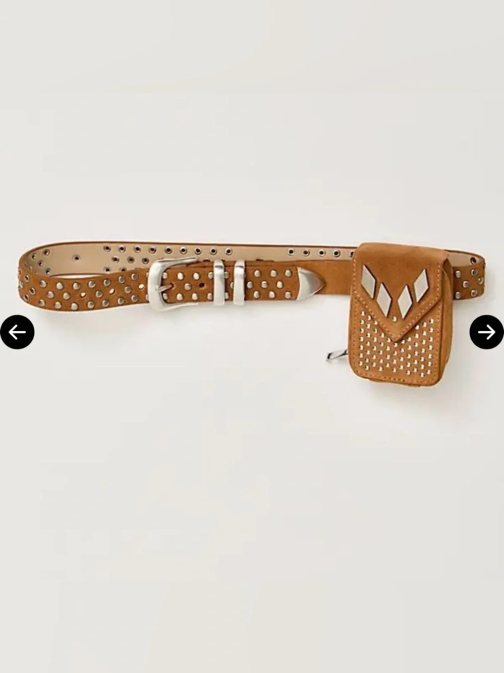 Free People Texas Rose Pocket Belt 🔥 By Understated Leather. Size L